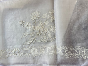 Floral Machine Embroidered Viscose Organza Saree | KSD322