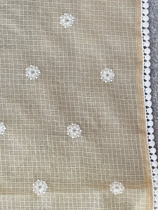 Floral Machine Embroidered Silky Kota Saree | KSD315