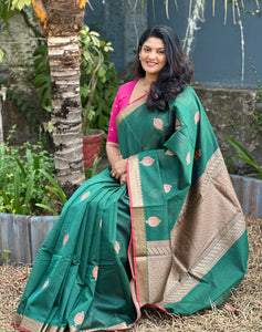 Buta Weaving Design Silk Chanderi Saree | BHH127