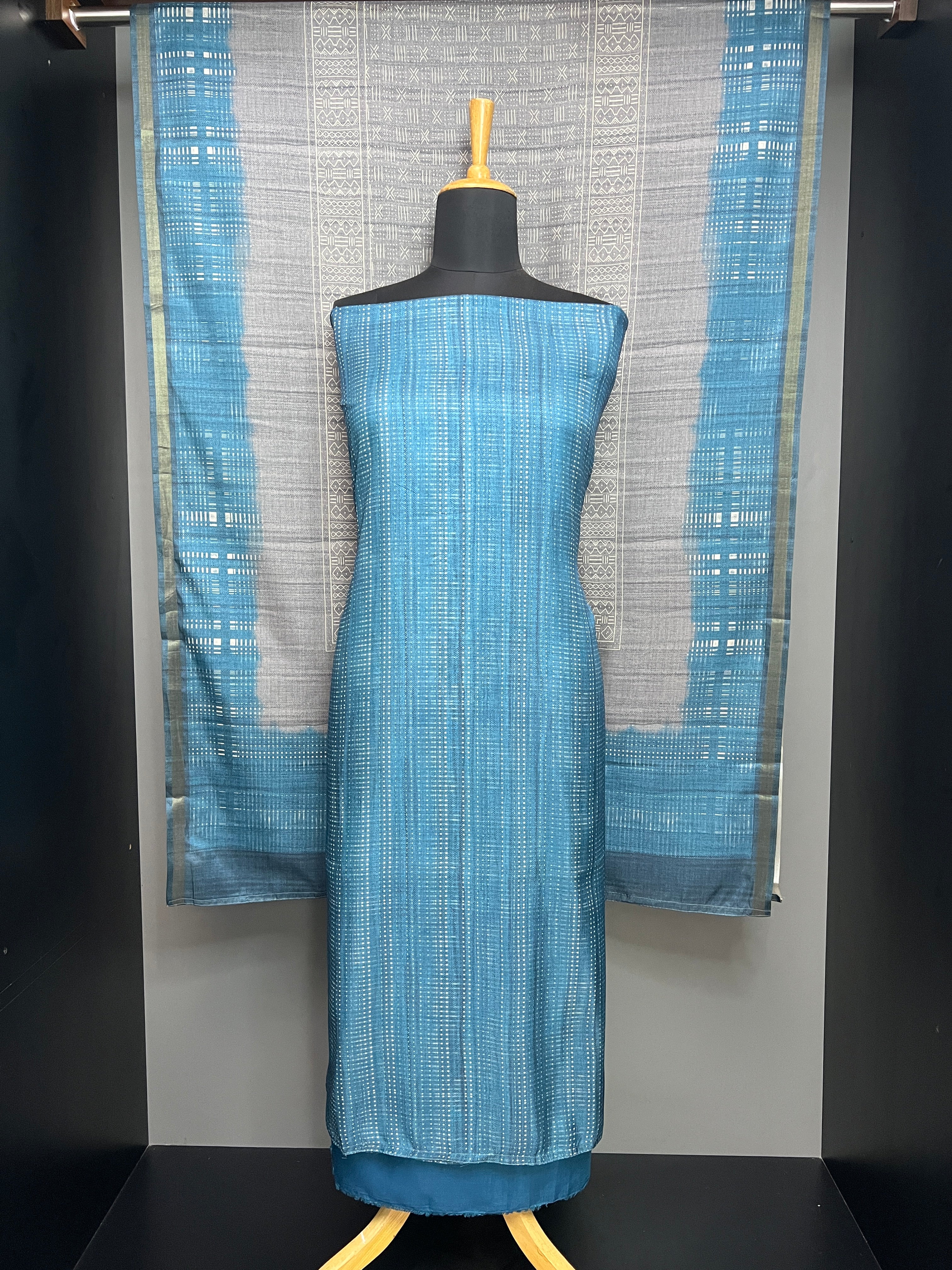 Printed Semi Tussar Salwar Set | SP391