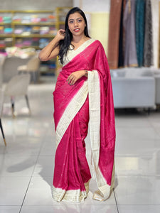 Zari Check With Butta Detailed Banarasi Silk Saree | NN392