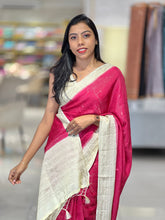 Zari Check With Butta Detailed Banarasi Silk Saree | NN392