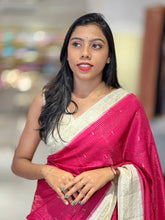 Zari Check With Butta Detailed Banarasi Silk Saree | NN392