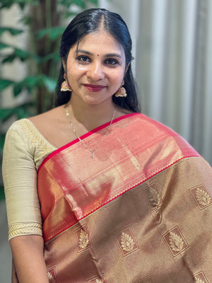 Zari Woven Handloom Kanchipuram Saree | OM263