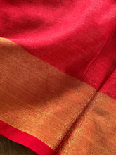 Machine Embroidery Patterned Linen Saree | NHH543