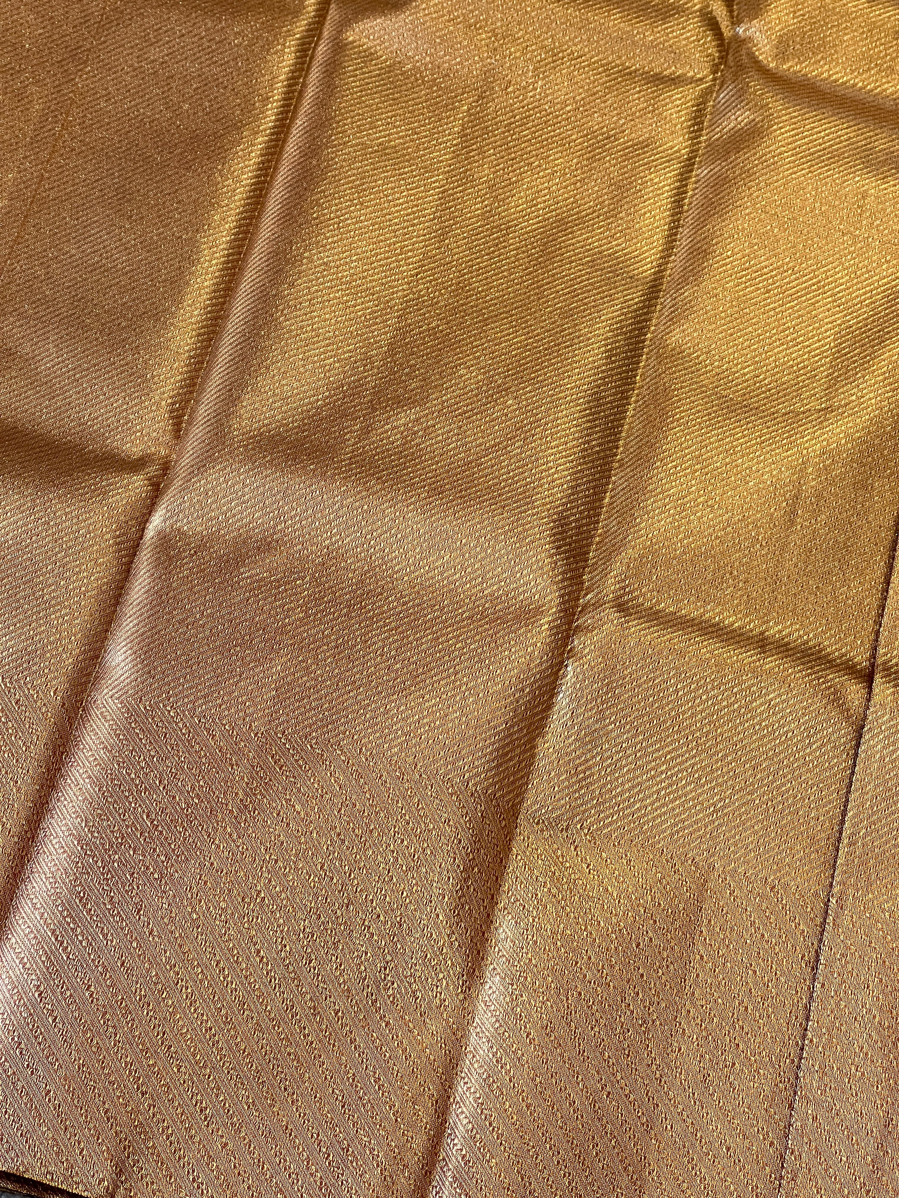 Diagonal Patterned Traditional Handloom Kanchipuram Saree | OM261