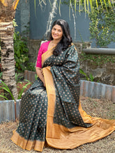 Banarasi Border & Banarasi Buta Design Muga Silk | BHH130