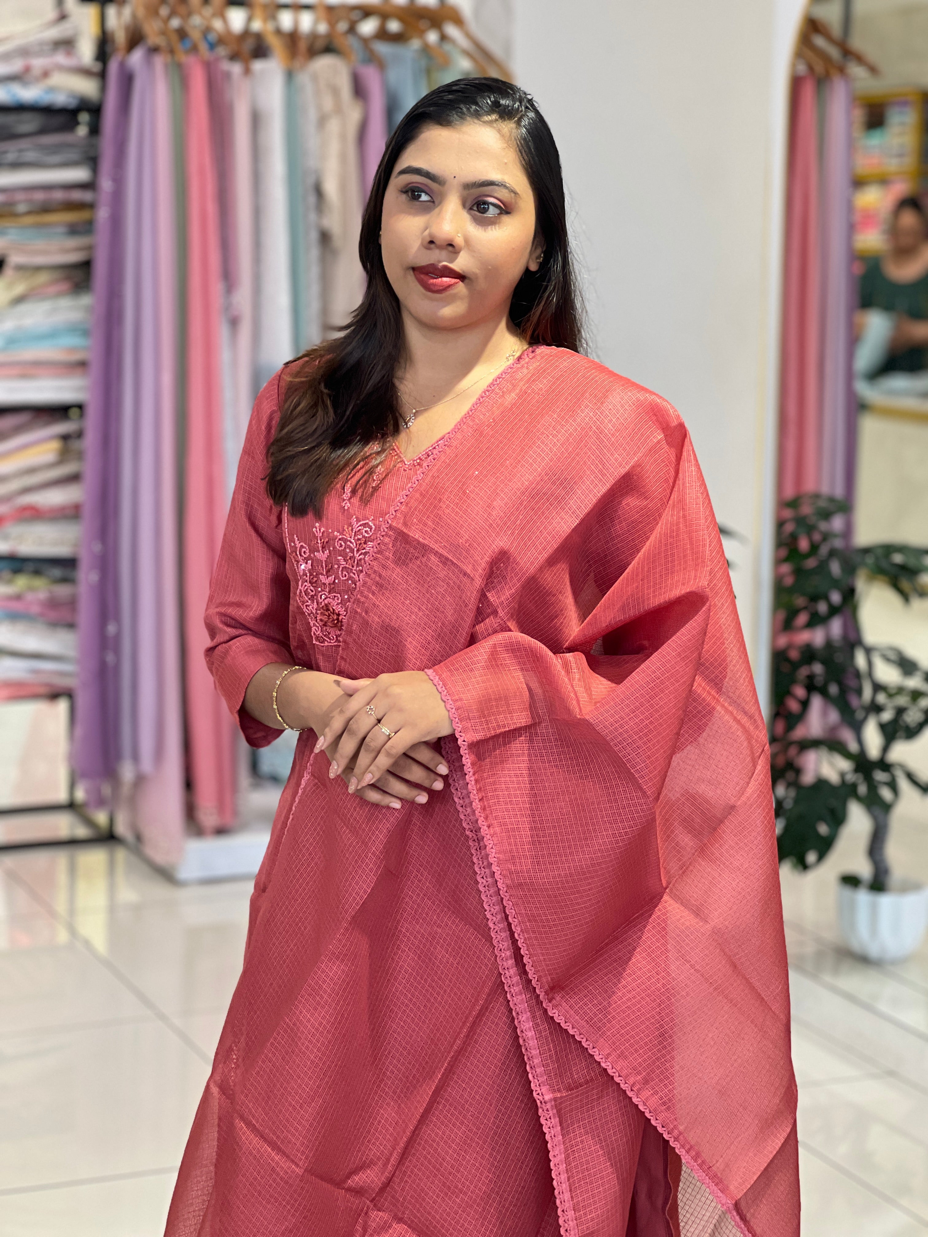 Party Wear Handwork Kota Salwar Set | SLM210