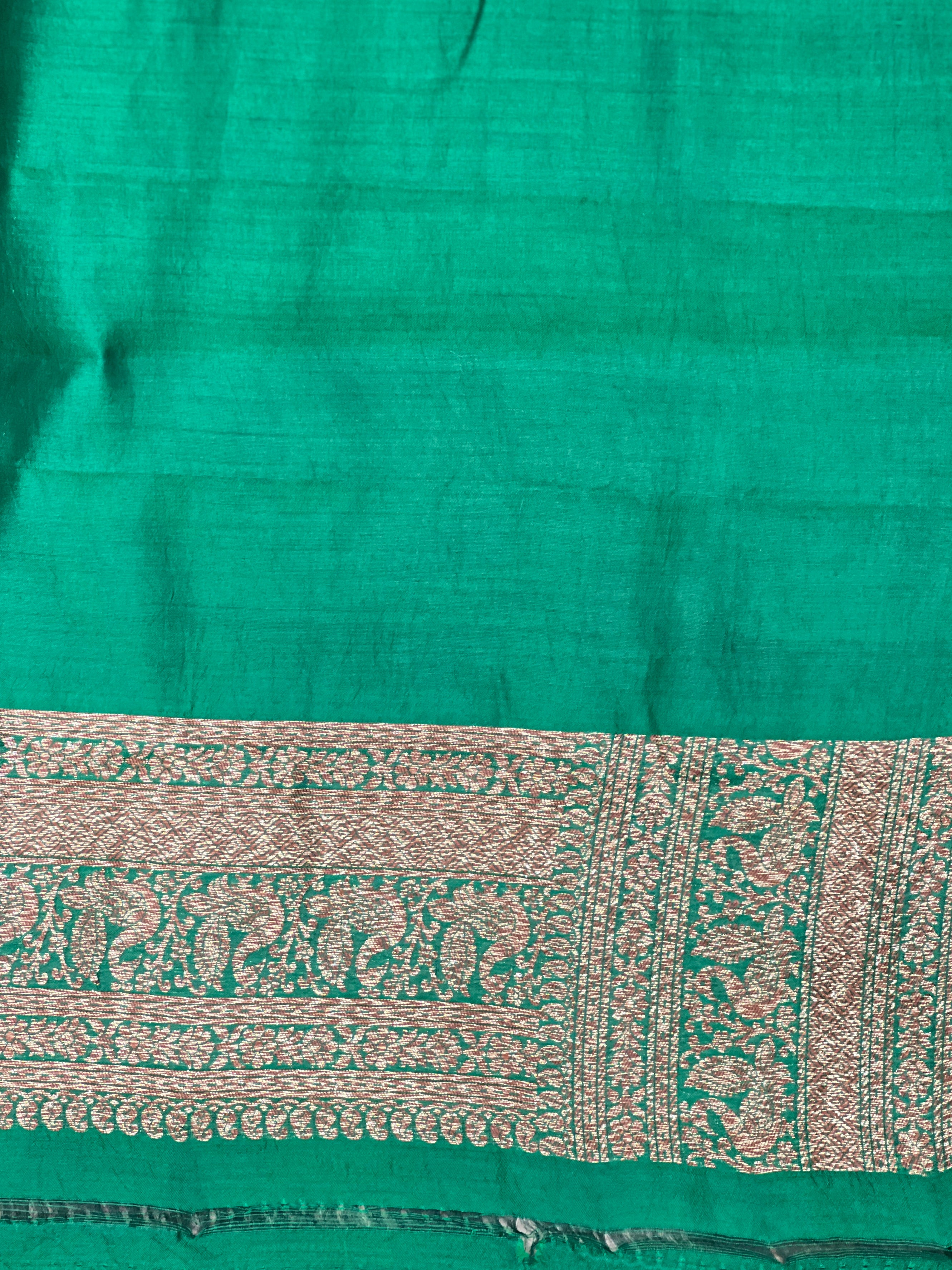 Kathan Woven Pattern Raw Silk Saree | GA134