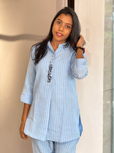 Stripe Patterned Cotton Cord Set | YOC133