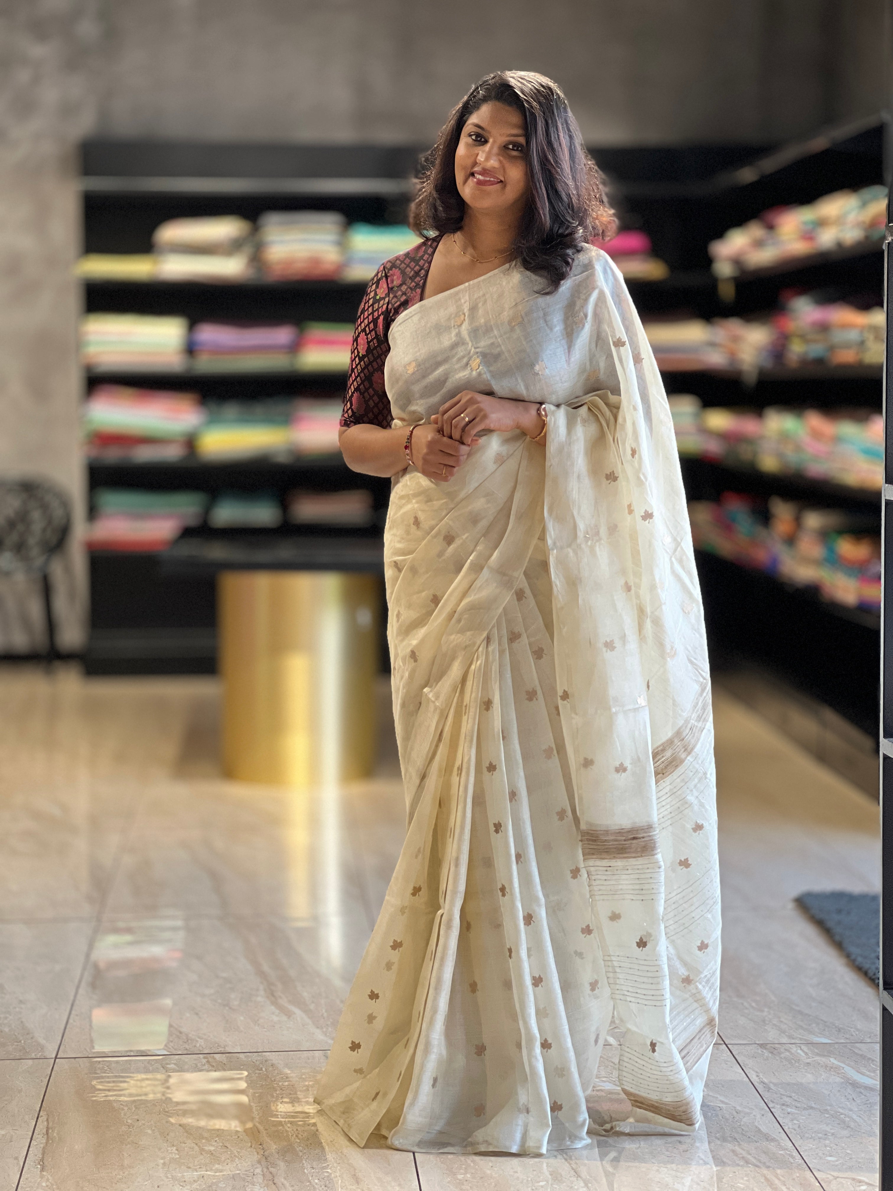 Banarasi Buta Design Pure Tussar Saree | ACT1161