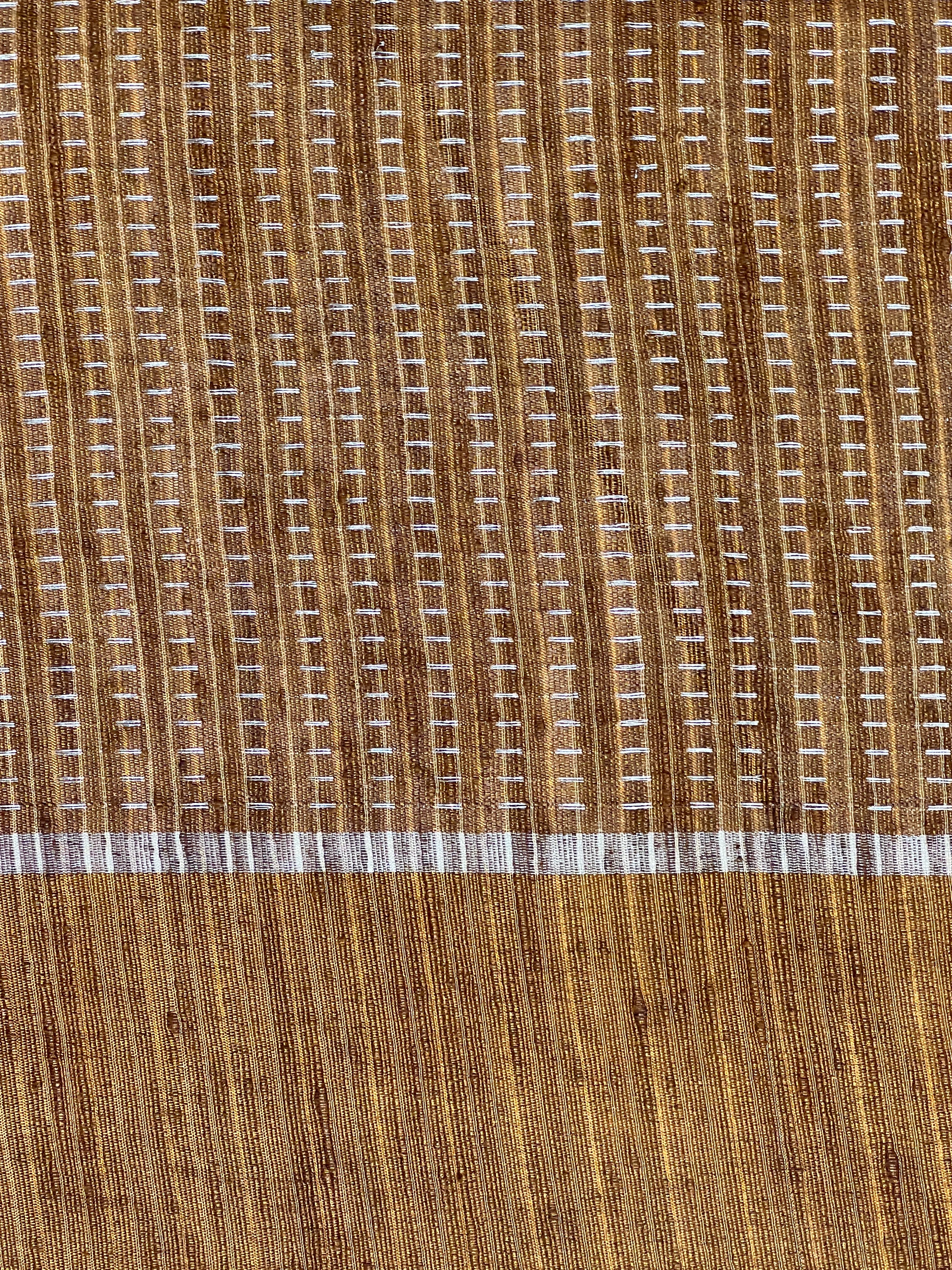 Running Stitch Detailed Semi Tussar Saree | SSN486