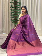 Copper Zari Woven Semi Silk Saree | KT152
