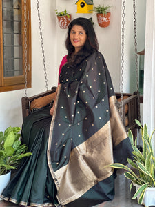 Banarasi Buta Weaving Satin Finish Silk Saree | BHH142