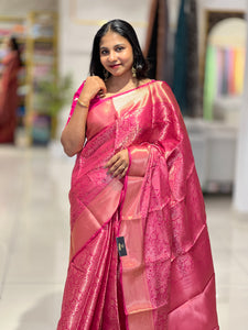 Floral Weaving Pattern Semi Silk Saree | NN247