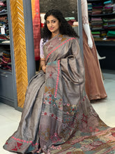 Hand Embroidery Tussar Saree | SBS883