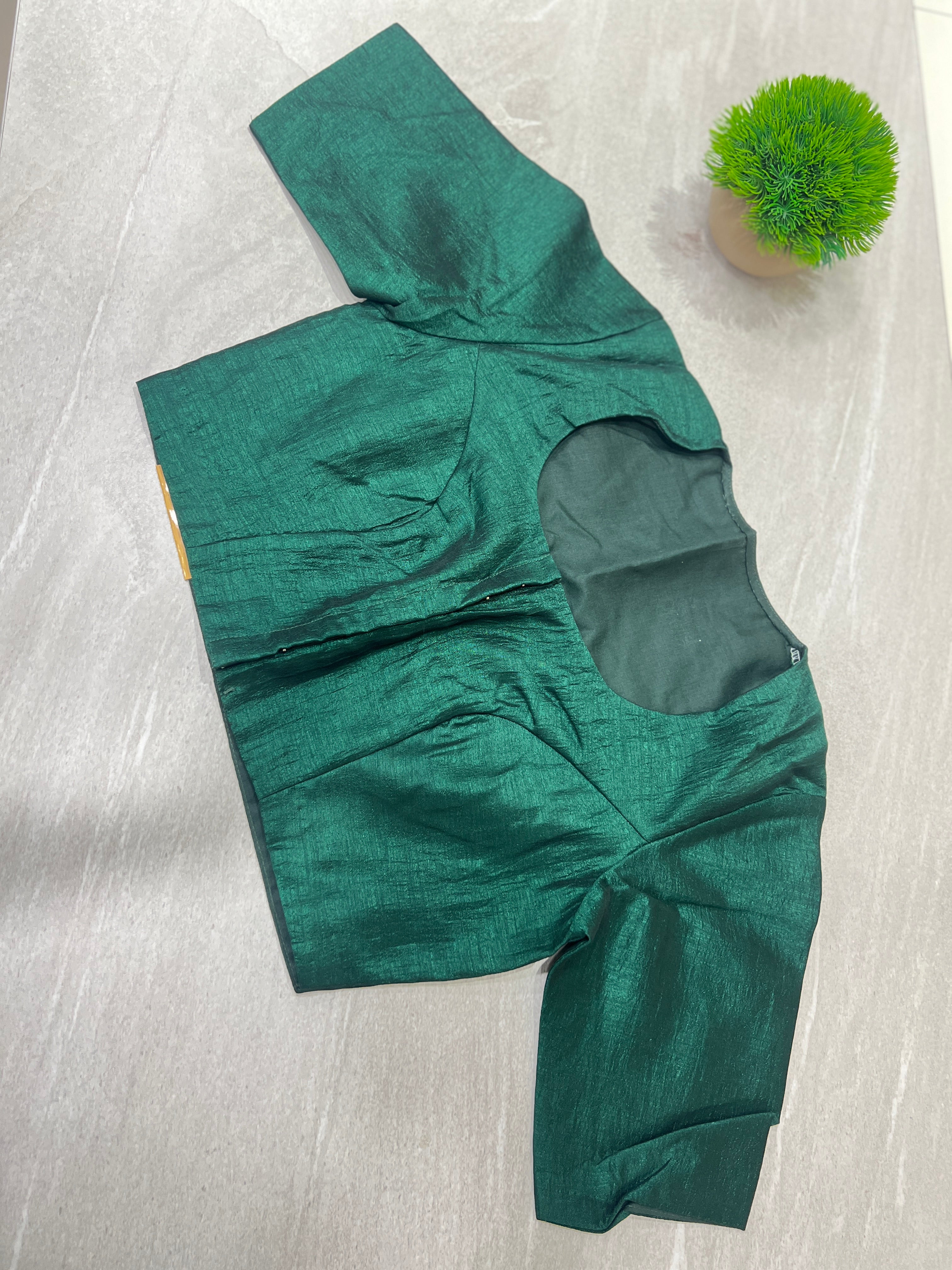 Semi Tussar Ready Made Blouse | DNB169