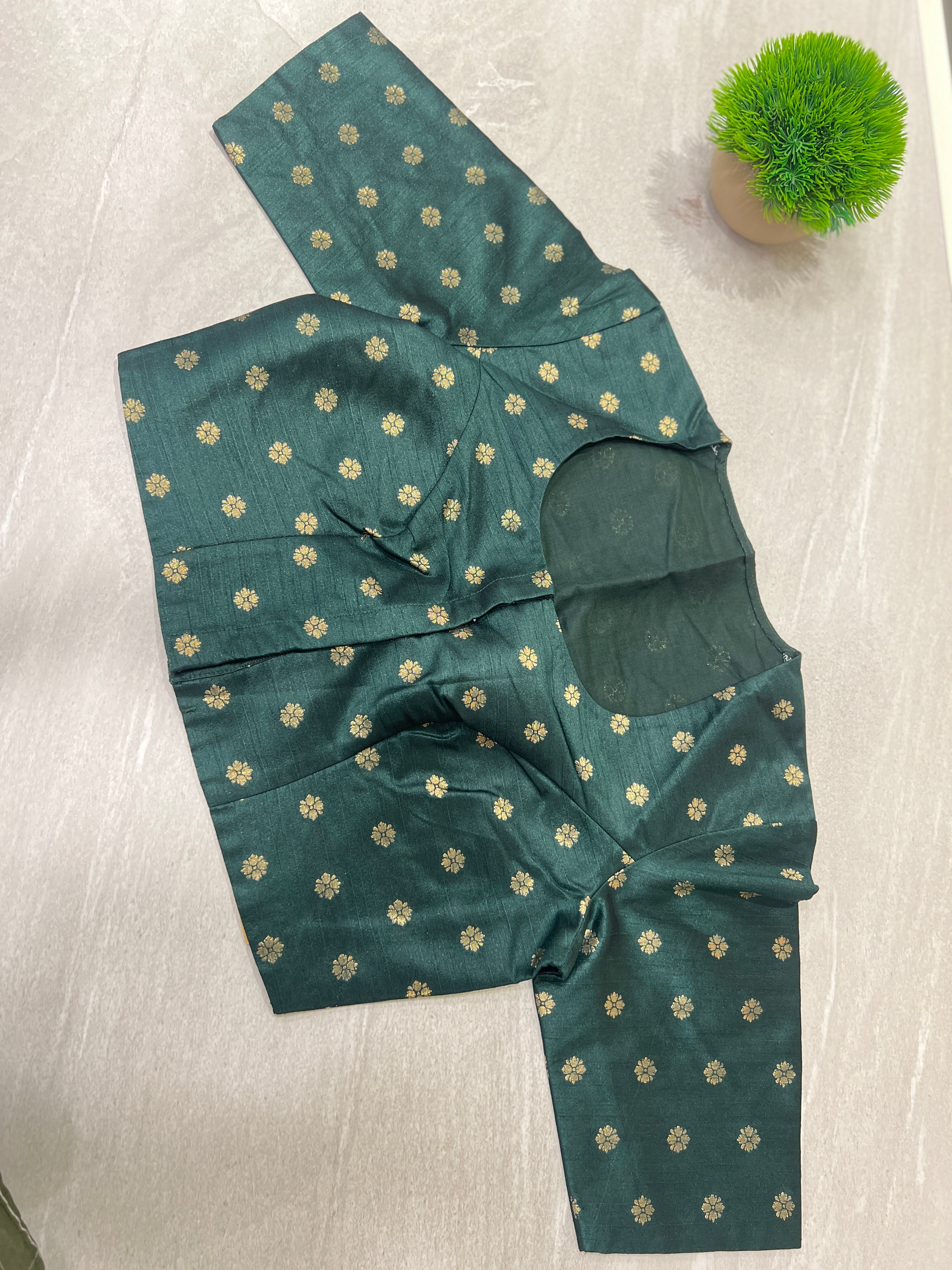 Traditional Zari Weaved Ready Made Blouse | DNB171