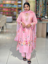 Floral Digital Print With Schiffli Patterned Cotton Kurta Set | FW301