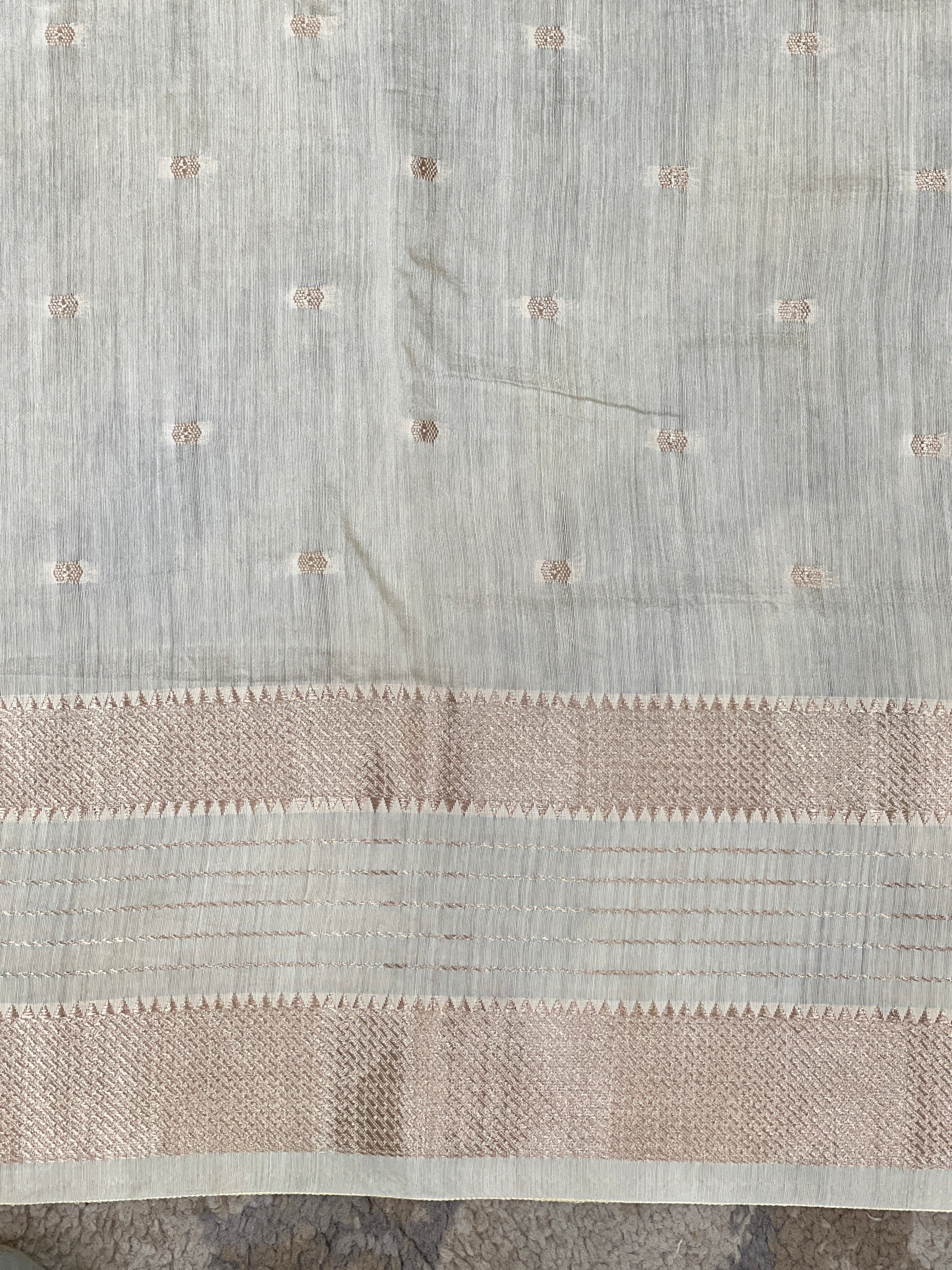Rettapet Border Pattern Semi Chanderi Saree  | YNG1508