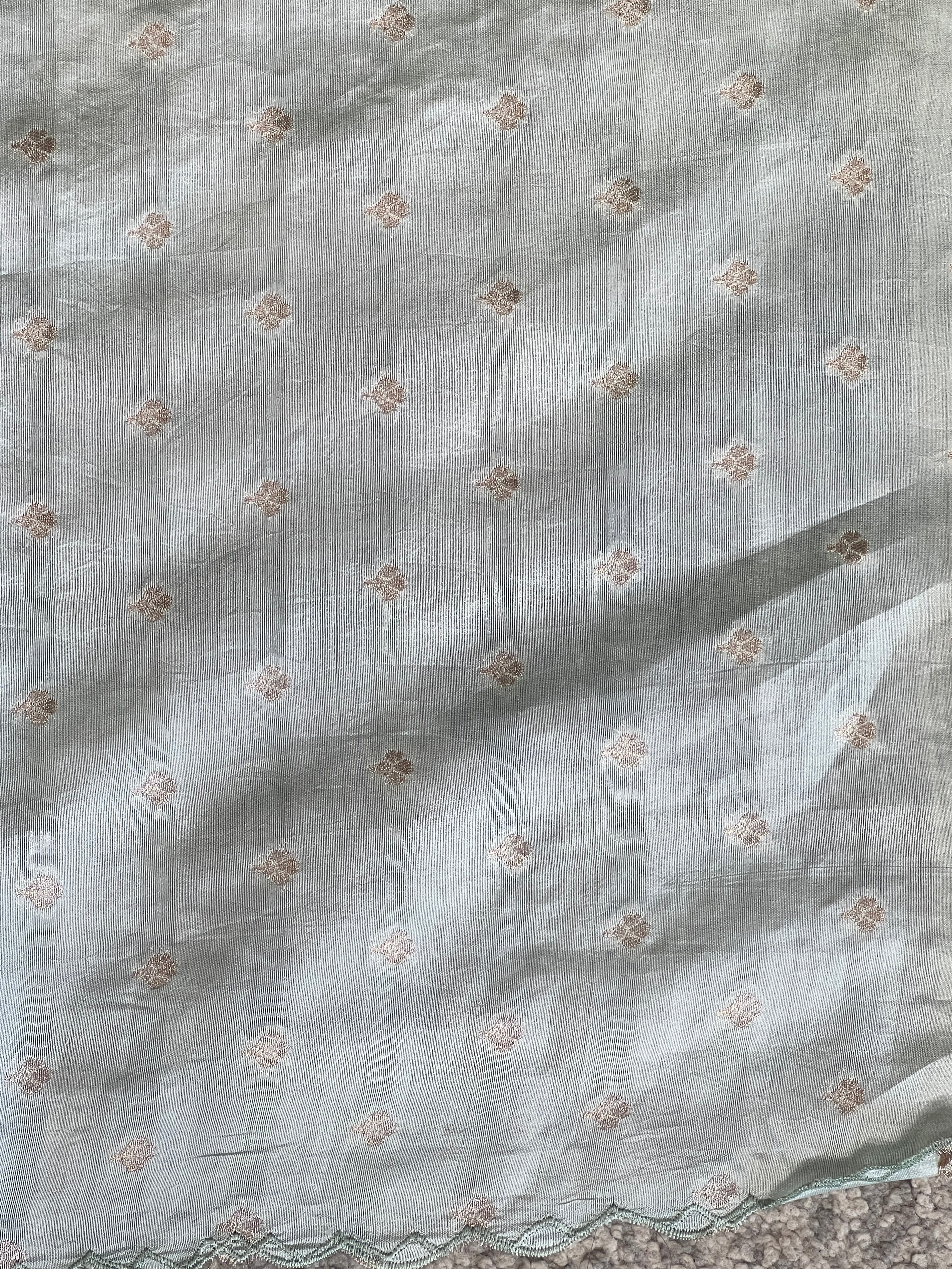 Floral Embroidery Detailed Pure Organza Saree | YNG815