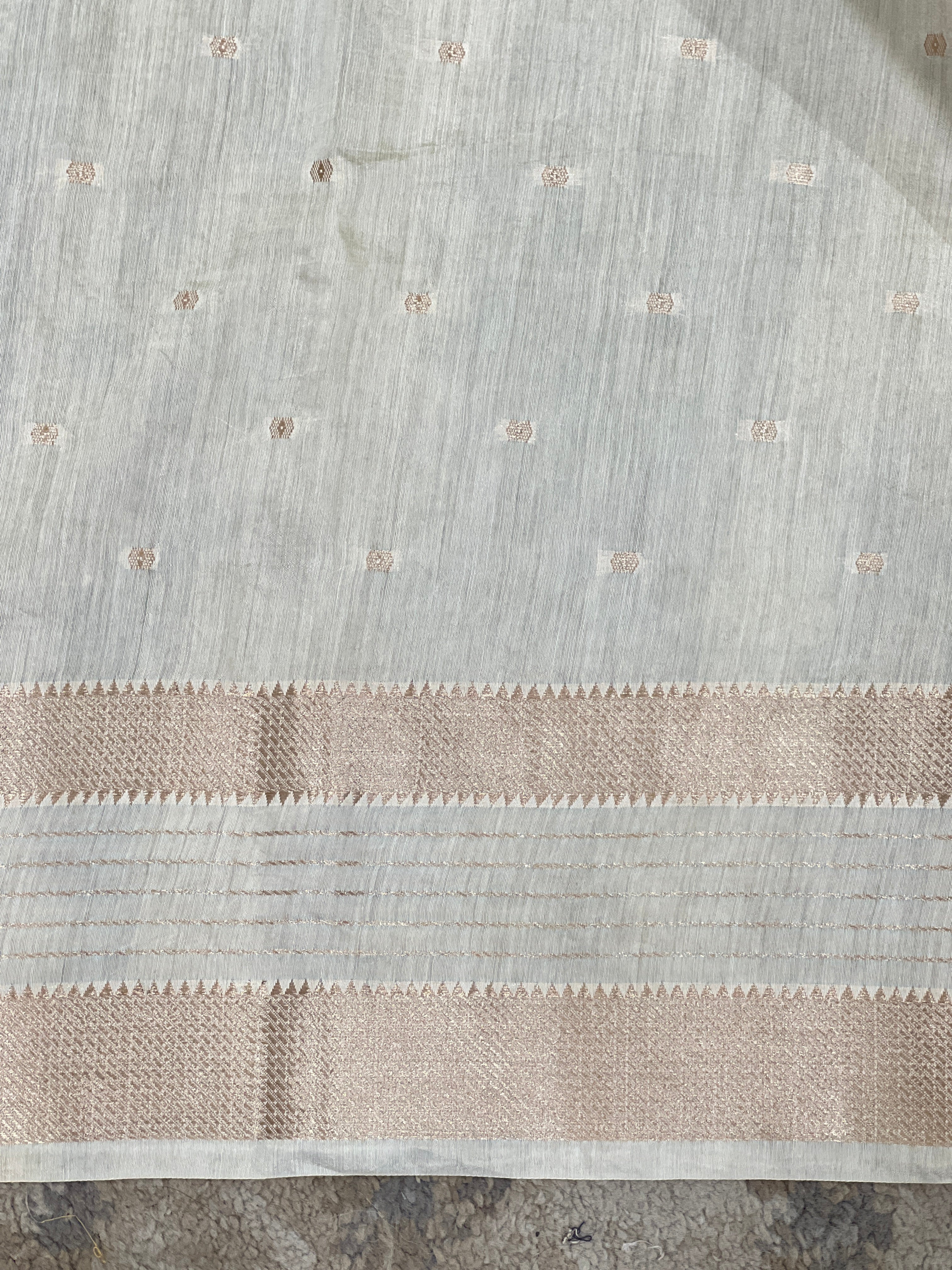 Rettapet Border Pattern Semi Chanderi Saree  | YNG1517