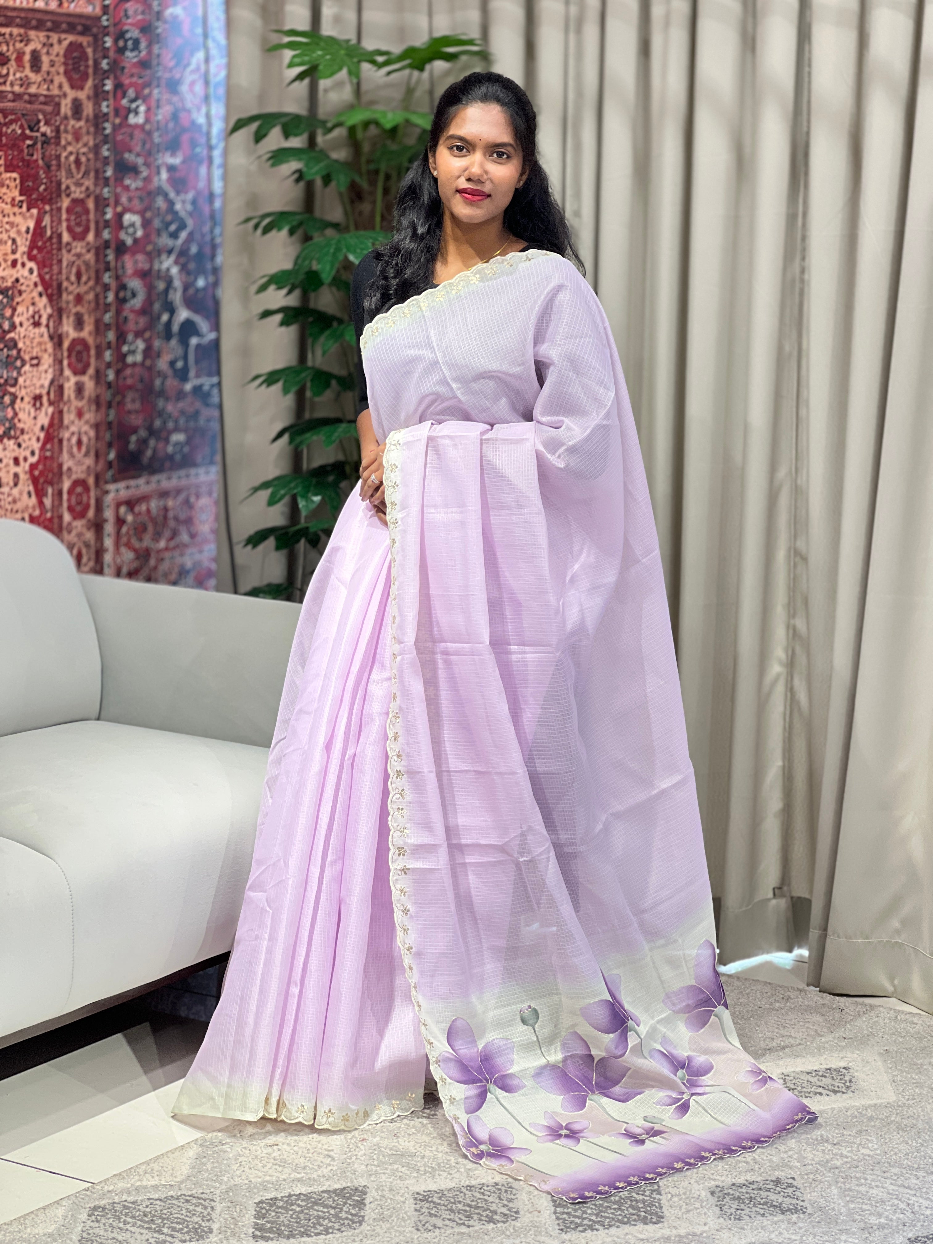 Floral Digital Printed Kota Saree | BLD1822