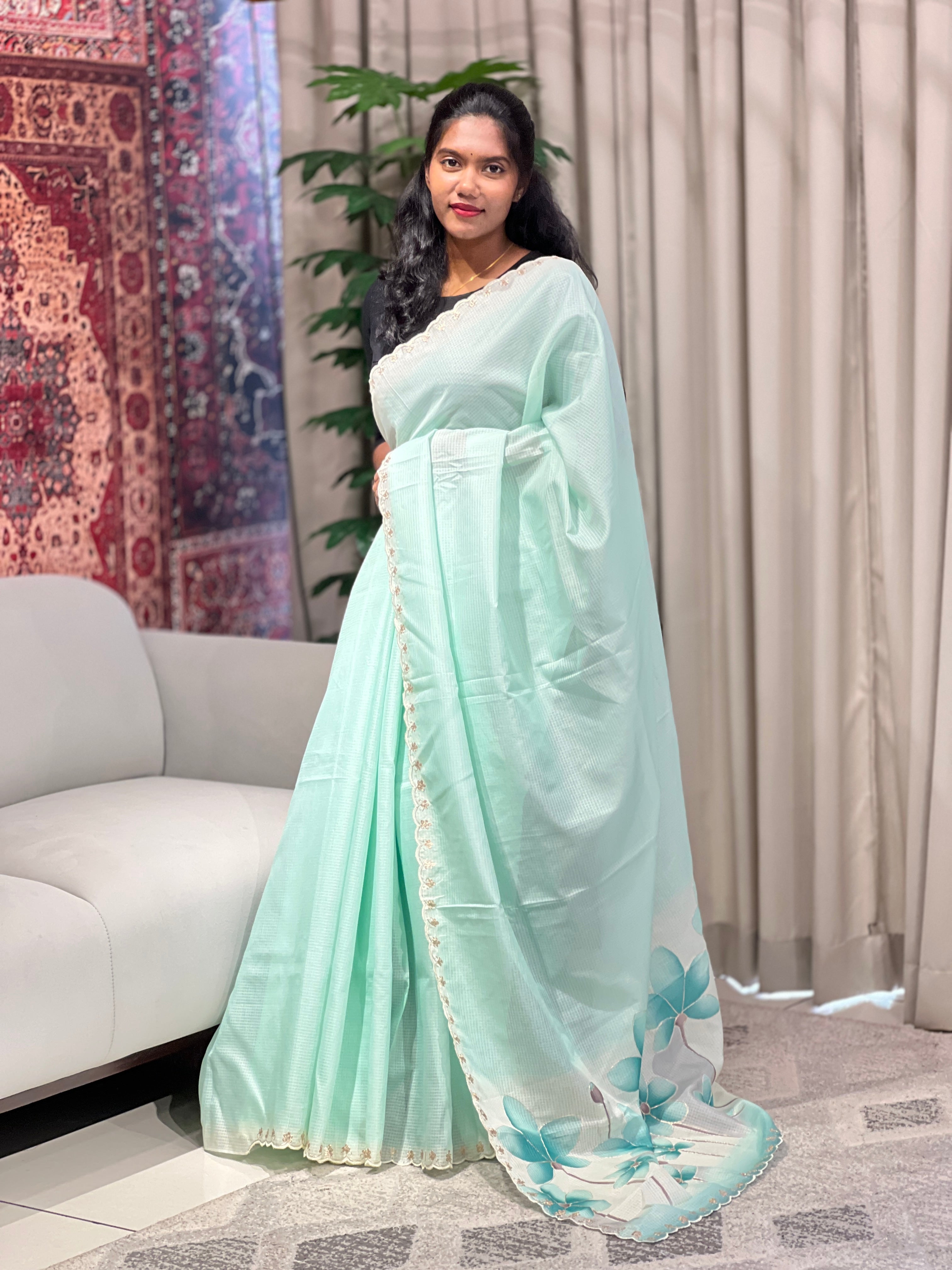 Floral Digital Printed Kota Saree | BLD1821