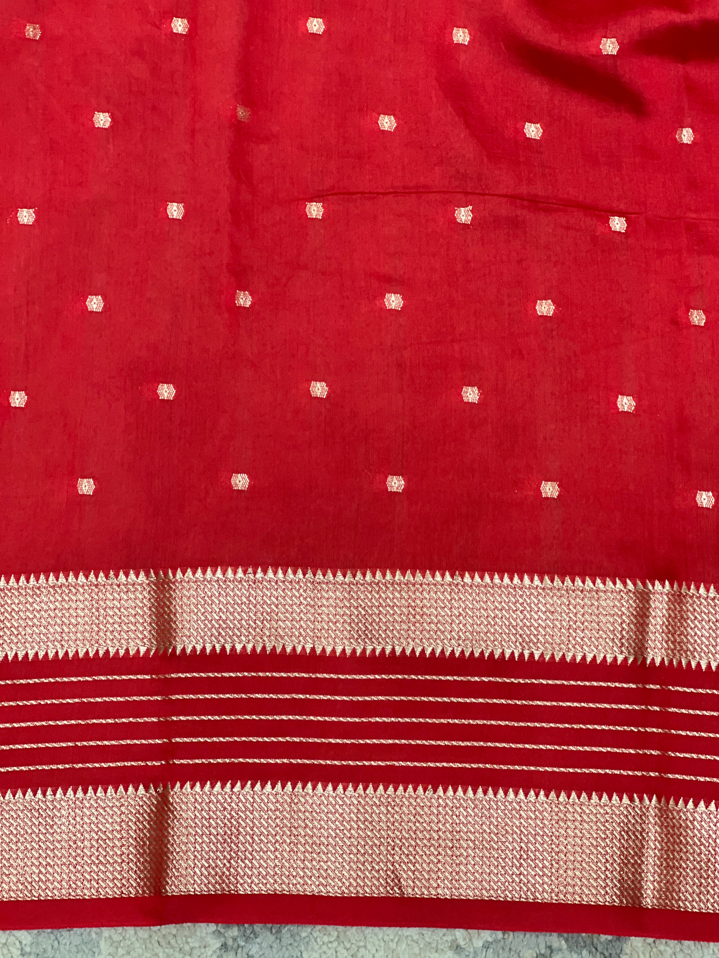 Rettapet Border Pattern Semi Chanderi Saree | YNG1503