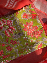 Silver Zari Bordered Plain  Bhagalpuri Linen Saree | JKL101