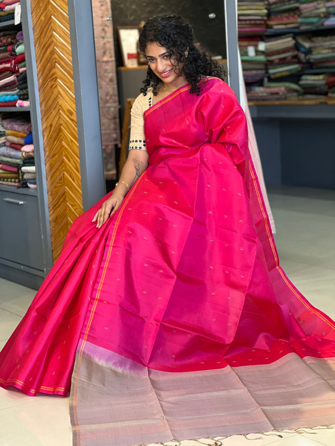 Buta Weaving Soft Silk Saree | GSH158