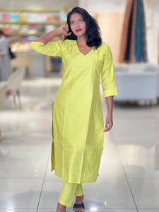 Thread Weaving Chanderi Finish Kurta Top & Bottom | MSN102