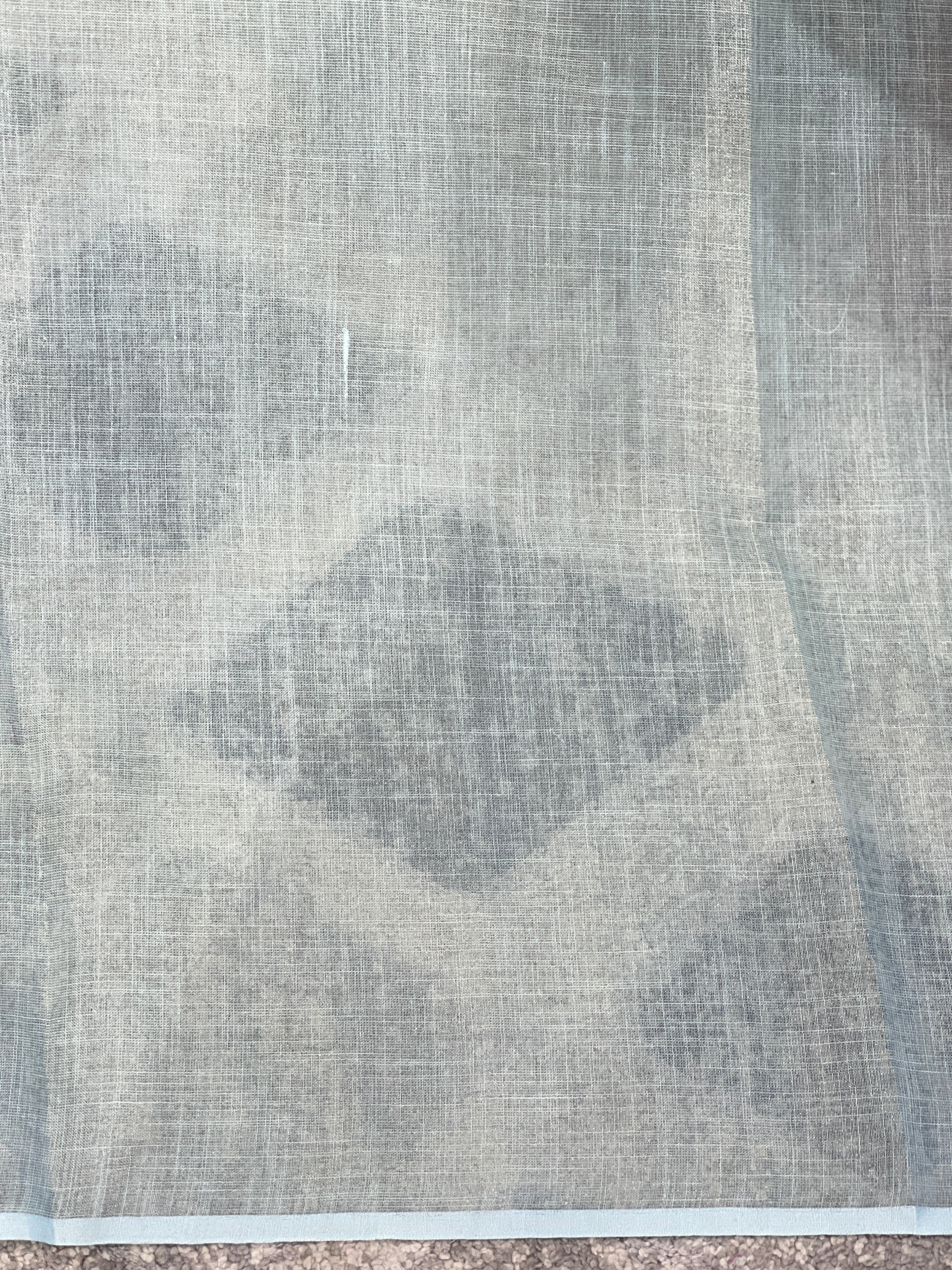 Floral Printed Tissue Linen Saree | BLD1753