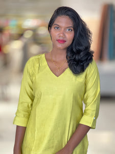 Thread Weaving Chanderi Finish Kurta Top & Bottom | MSN102