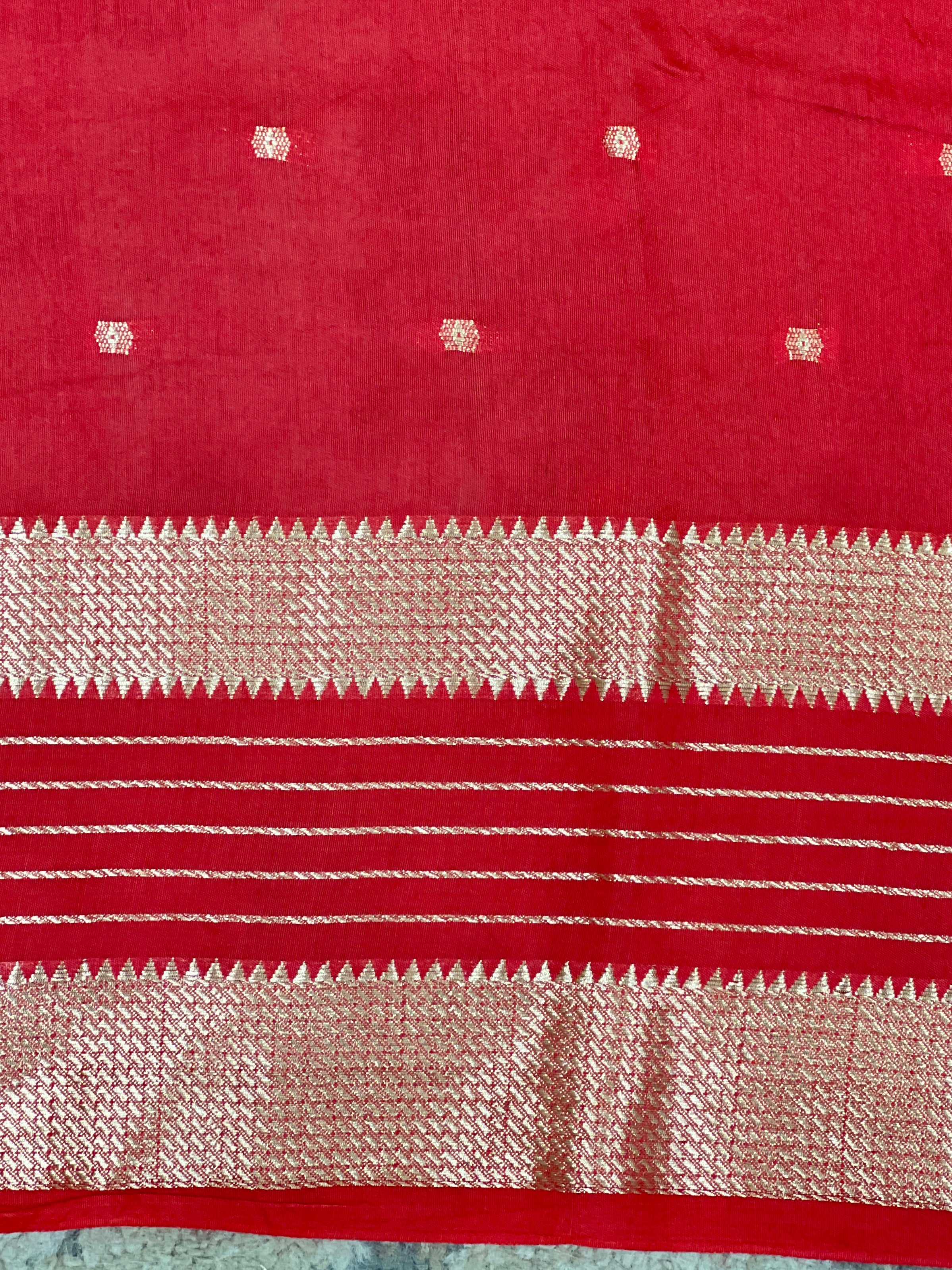 Rettapet Border Pattern Semi Chanderi Saree | YNG1510