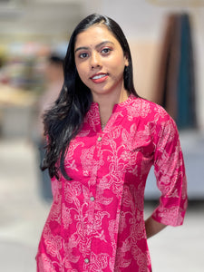 Floral Printed Rayon Kurta Top & Bottom | MSN107