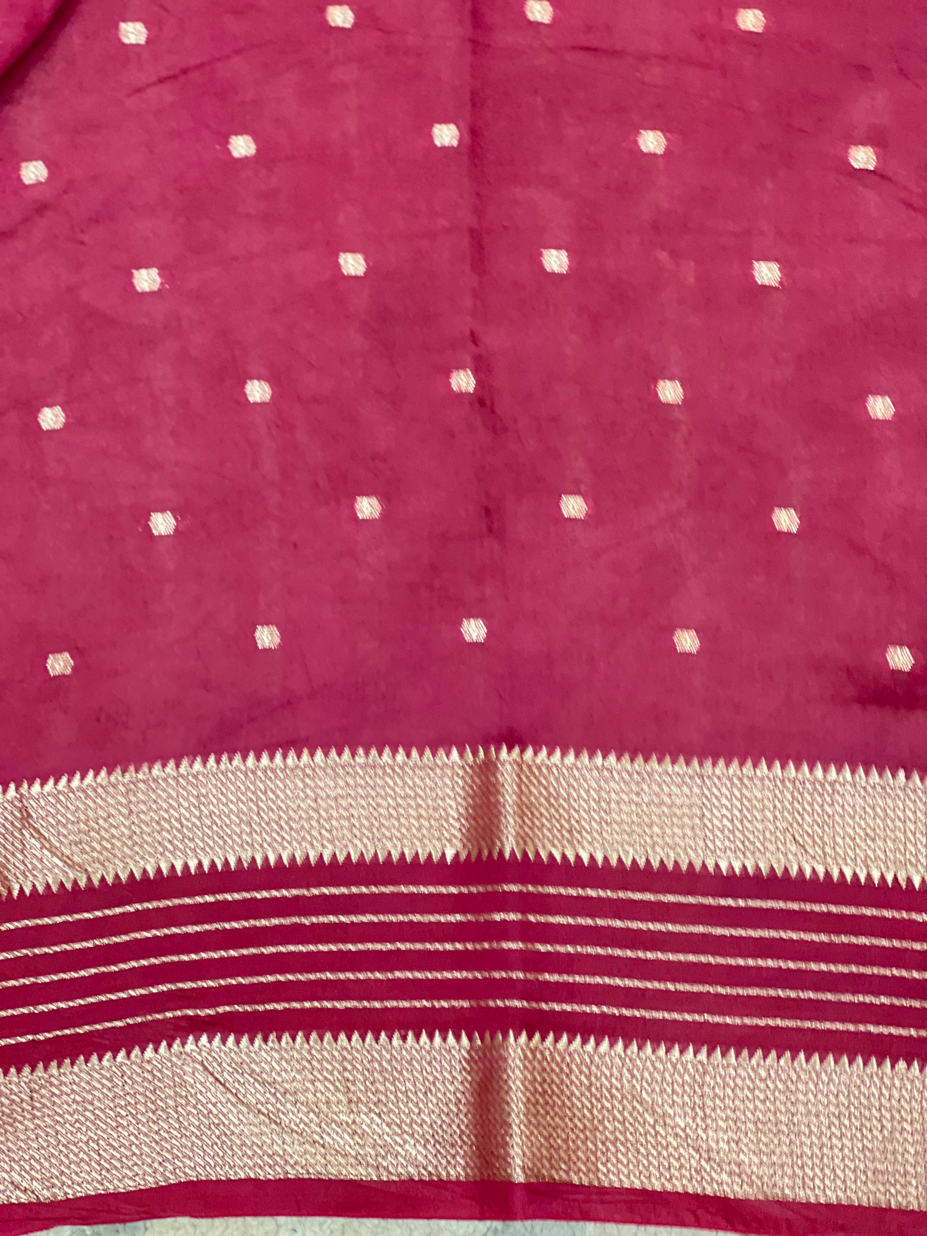 Rettapet Border Pattern Semi Chanderi Saree | YNG1515