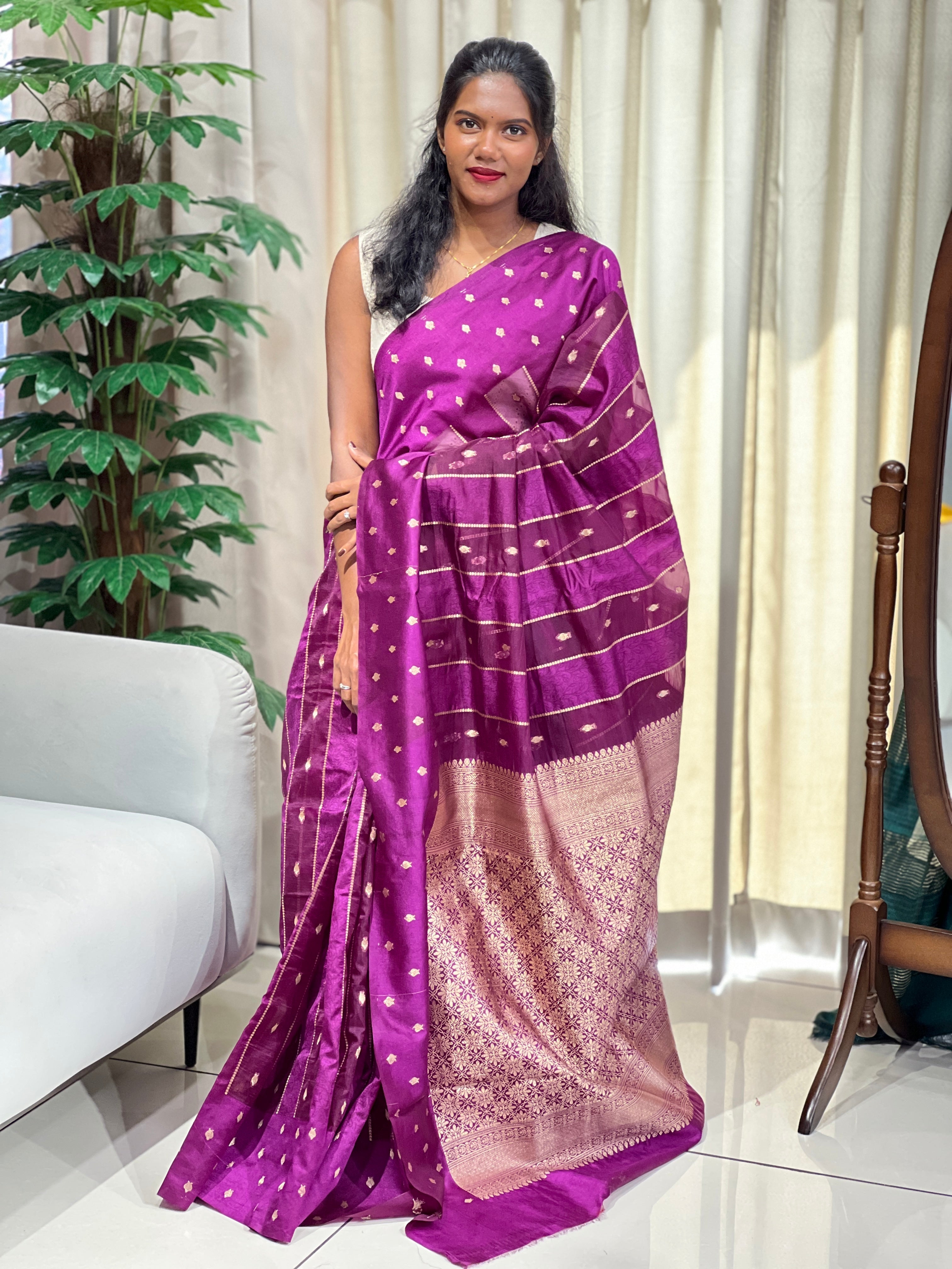 Banarasi Woven Semi Silk Saree | NN467