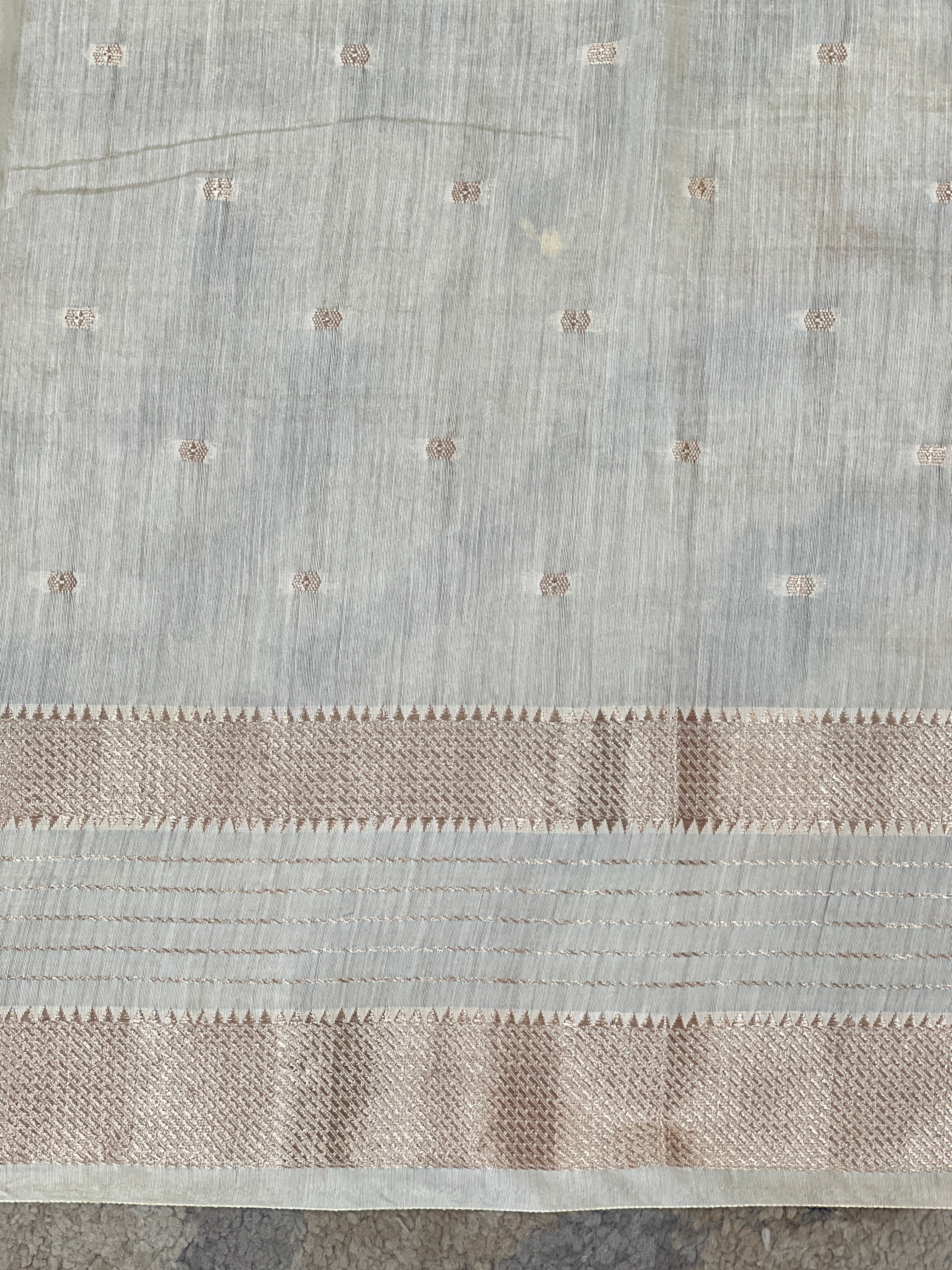 Rettapet Border Pattern Semi Chanderi Saree | YNG1513