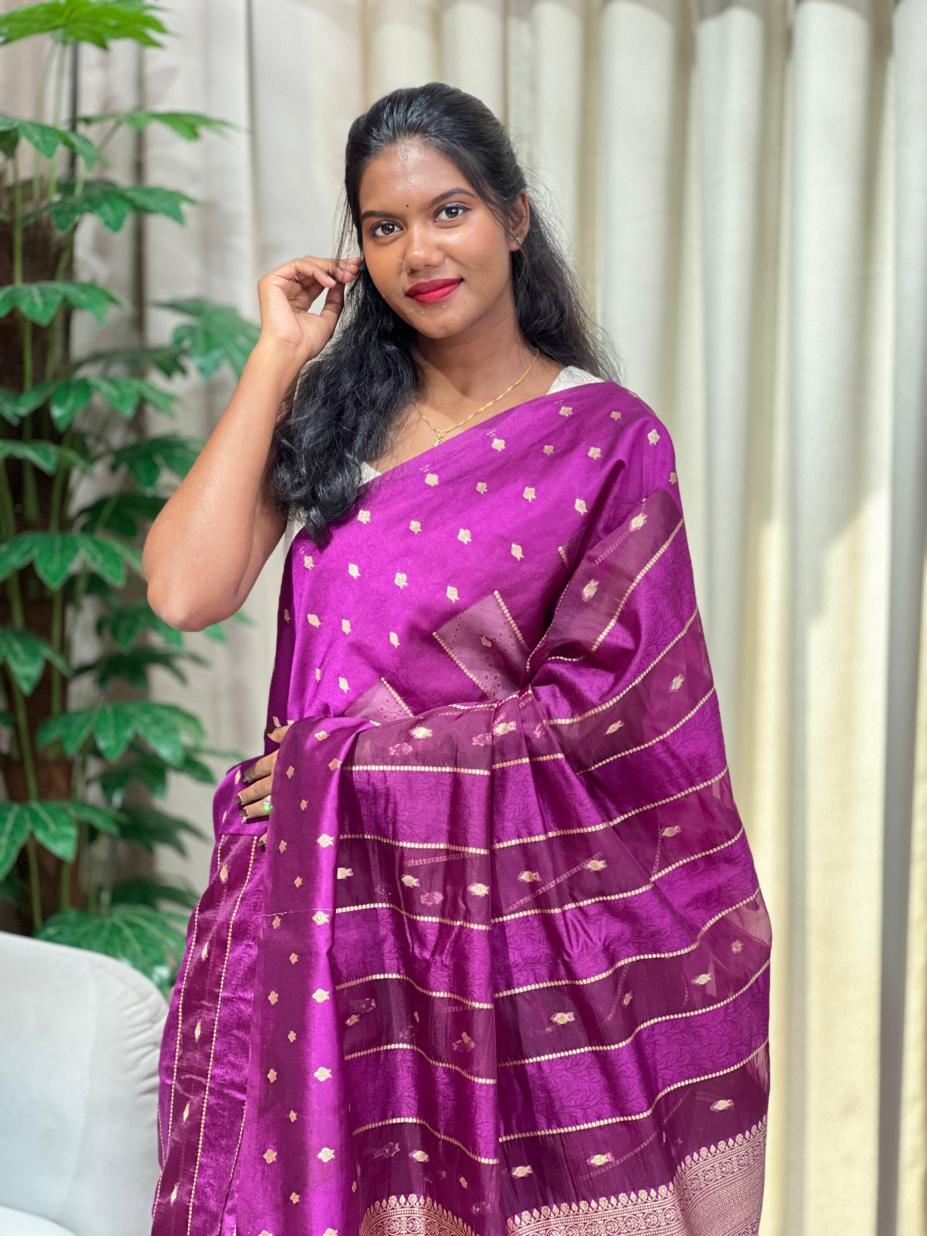Banarasi Woven Semi Silk Saree | NN467