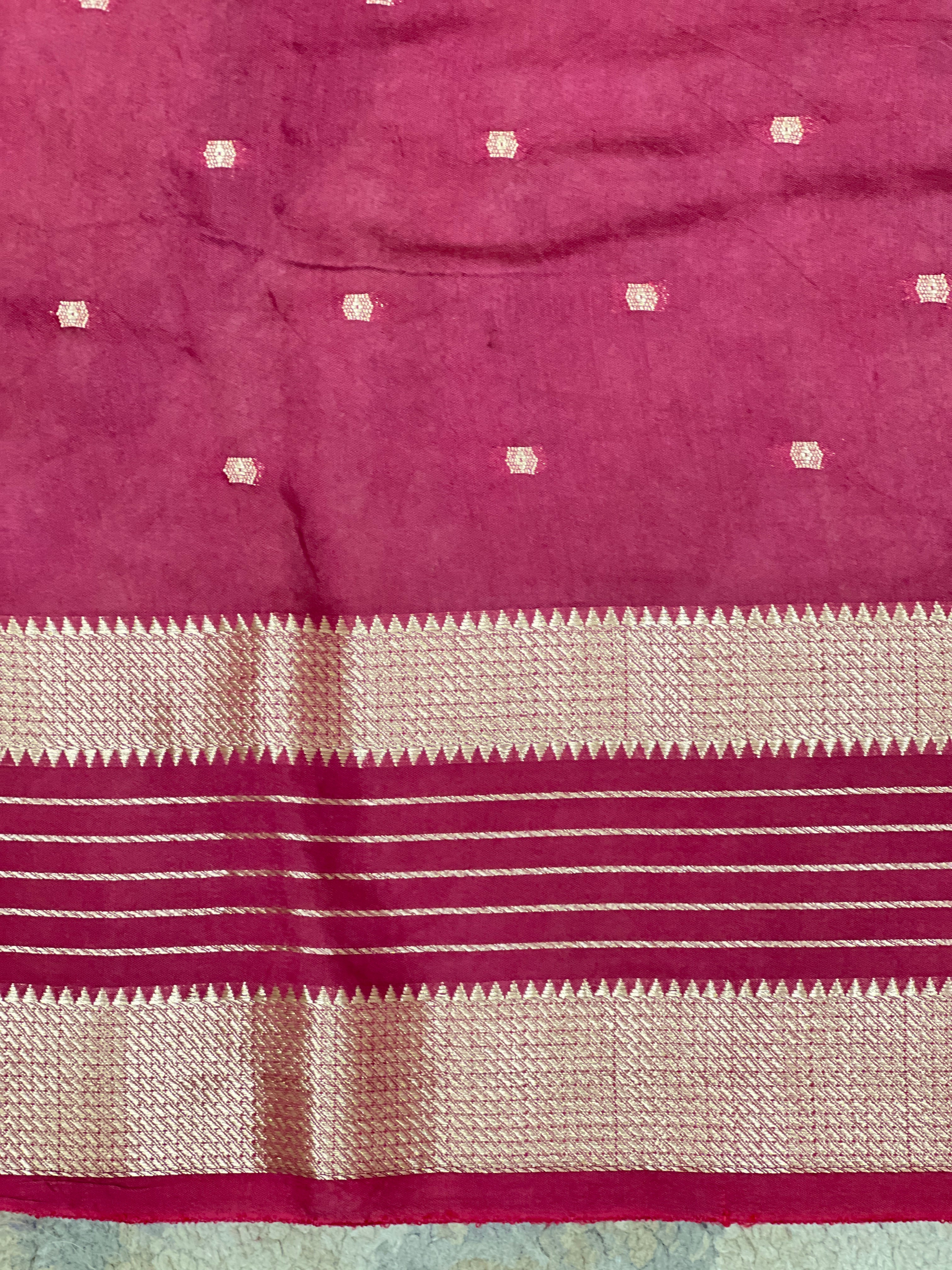 Rettapet Border Pattern Semi Chanderi Saree  | YNG1512