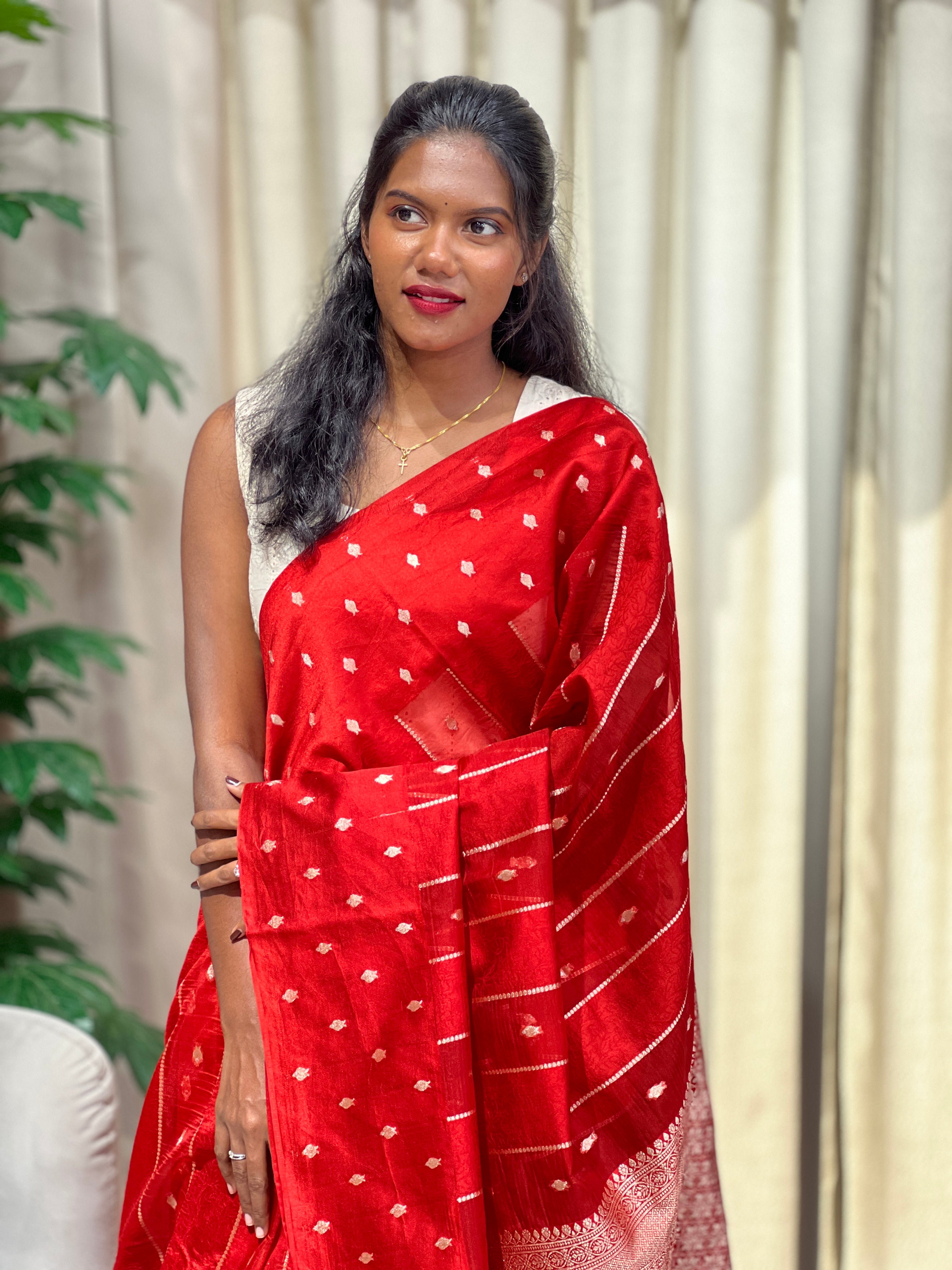 Banarasi Woven Semi Silk Saree | NN469