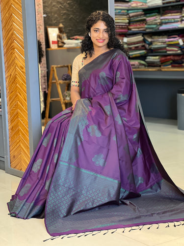 Thread Weaving Pattern Semi Silk Saree | TR134