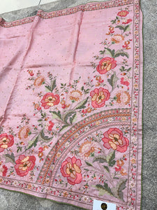 Floral Embroidered Soft Tussar Saree | RGD381