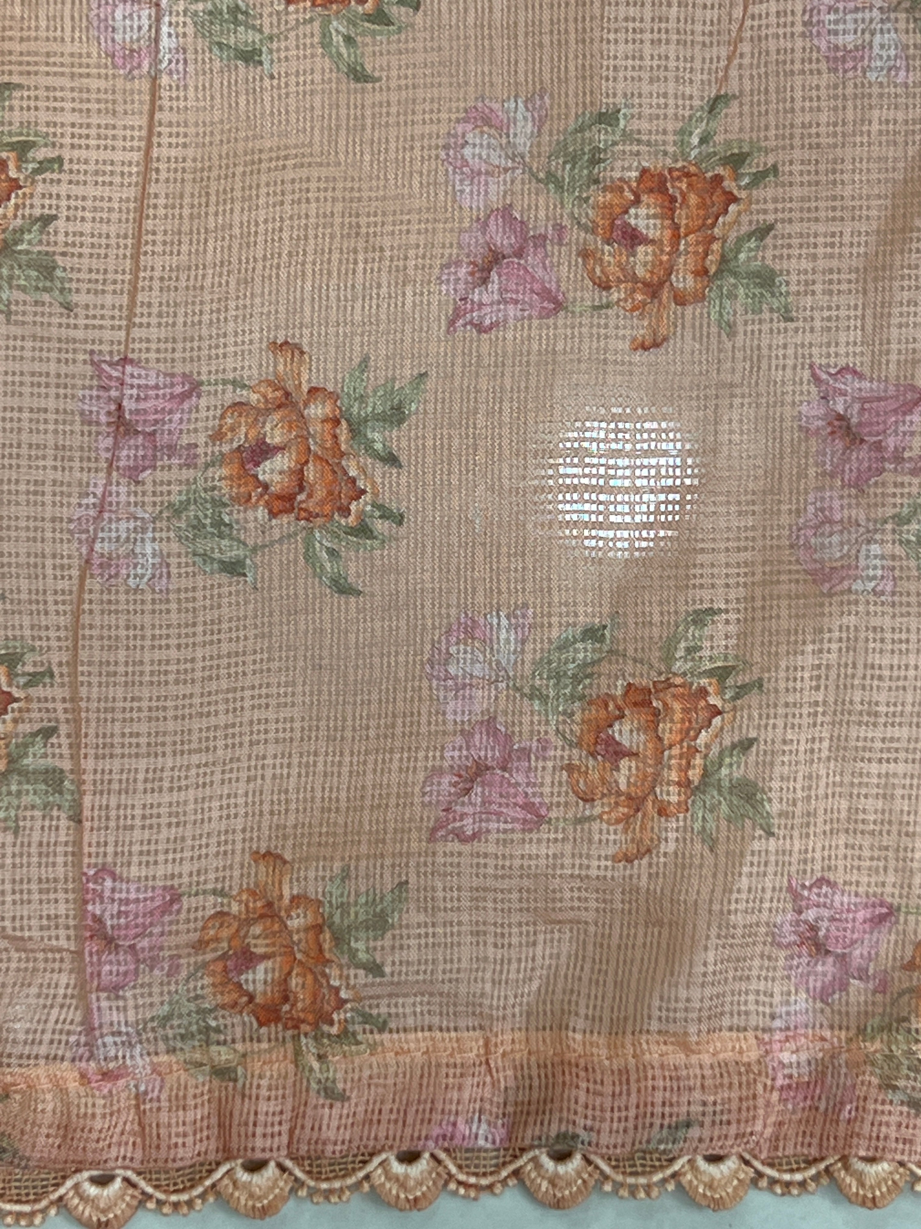 Floral Printed Kota Saree | HT377