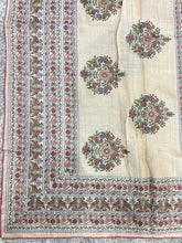 Floral Border Patterned Desi Tussar Saree | RGD375