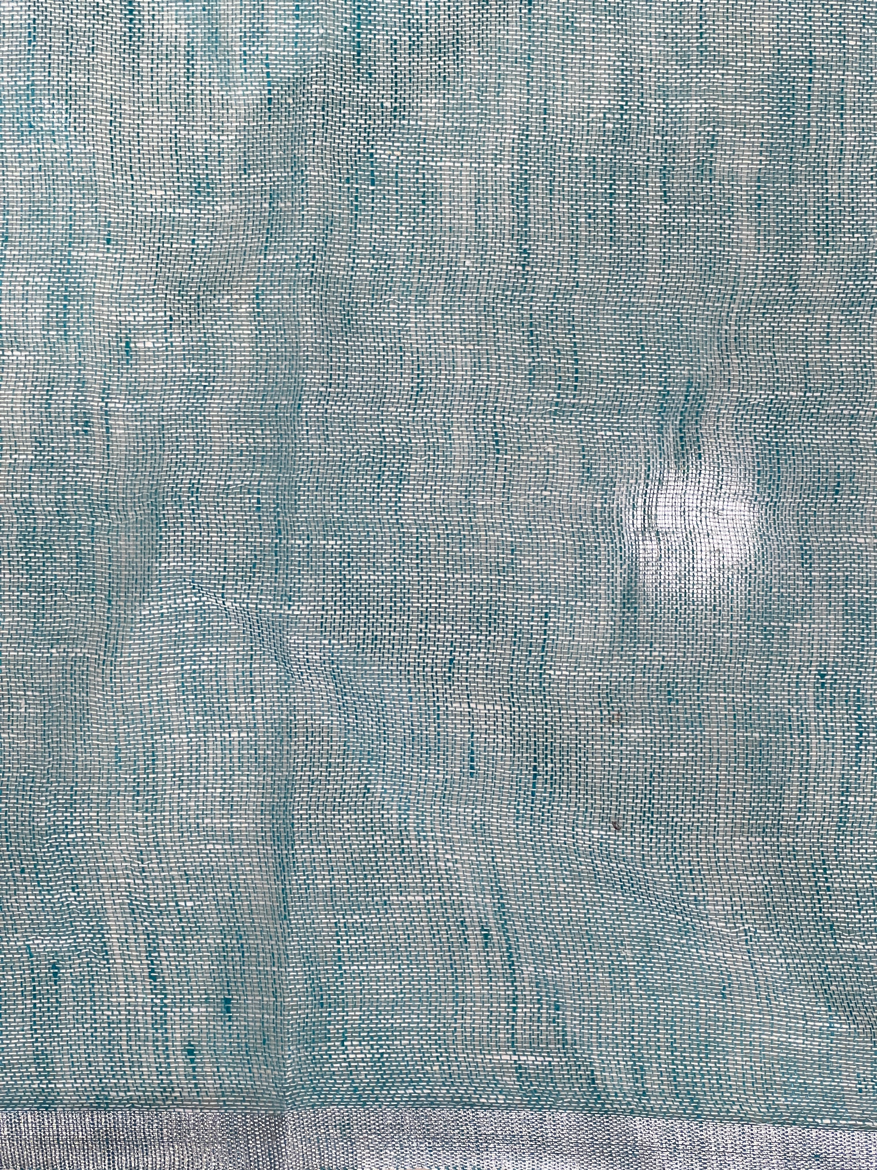 Thread Stripes Detailed Semi Linen Saree | EVA116