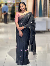 Floral Embroidery Pattern Silky Kota Saree | NHH437