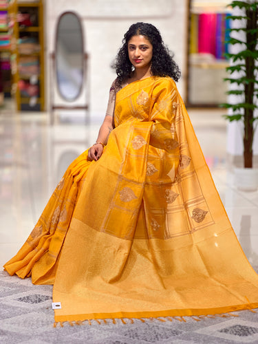 Traditional Motif Patterned Soft Tussar Saree | RGD347