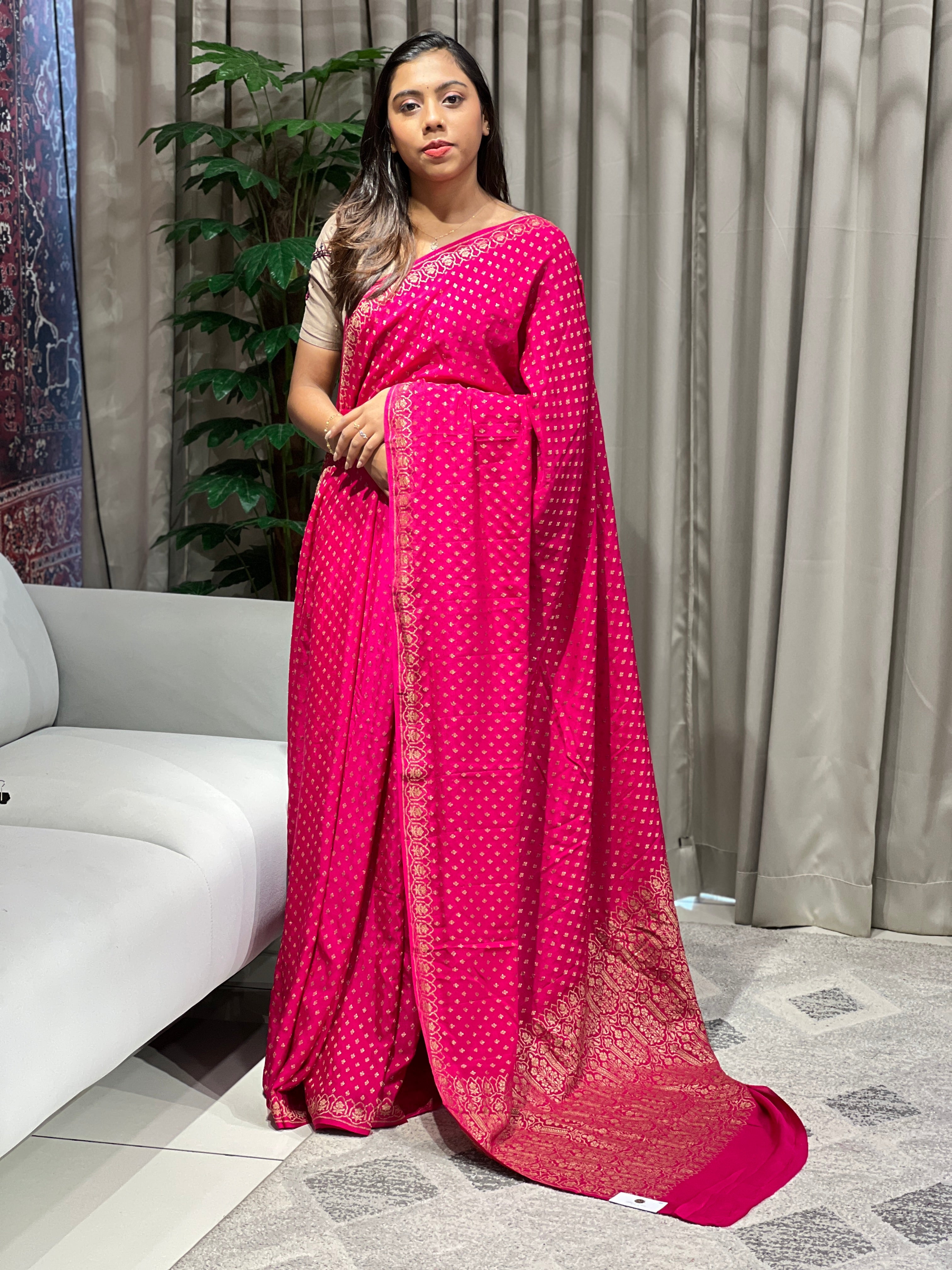 Banarasi Woven Georgette Banarasi Saree | YNG723